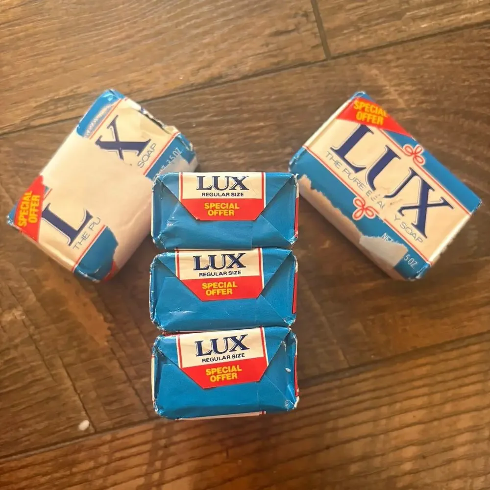 Vintage Lux The Pure Beauty Soap Bar Lot of 5 3.5 oz Bars Regular Size Sealed